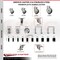 Service Caster 4 Inch 316SS Thermoplastic Rubber Swivel 1-1/4 Inch Stem Caster Lock Brake SCC SCC-SS316TTLEX20S414-TPRB-114 - alternate 3